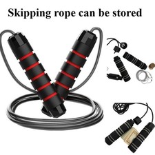 Jump Rope Gym Aerobic Exercise Boxing Skipping Adjustable Bearing Speed Fitness