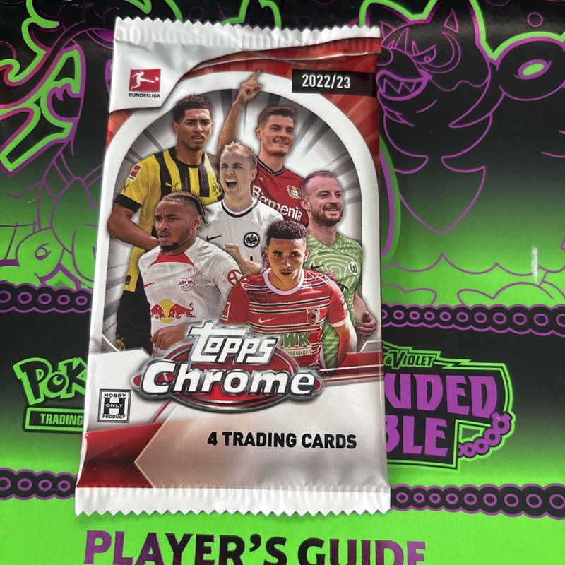22/23 Topps Chrome Bundesliga Soccer Hobby Pack 4 Cards C My eBay Store 4 More!