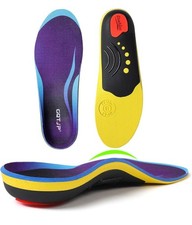 Heavy Duty Support Pain Relief Thick Orthotics Insole, 220 lbs Sz M7-7.5 W9-9.5