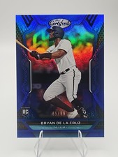 BRYAN DE LA CRUZ 2022 Panini Chronicles CERTIFIED MIRROR BLUE #'d 46/99 Marlins