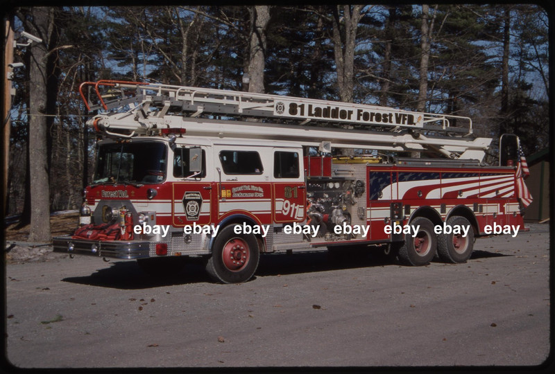 Forest VFD Kimbles PA 1975 Mack CF Pierce 75' TSQ Fire Apparatus Slide