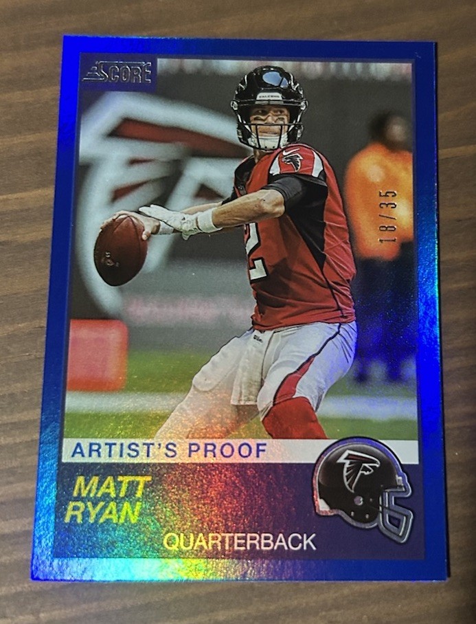 2019 Panini Score Football Matt Ryan Blue /35!