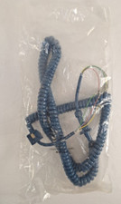 Vtg Telephone Handset Cord 12FT Blue 4 Conductor NOS NE MD9148 H5QE-25