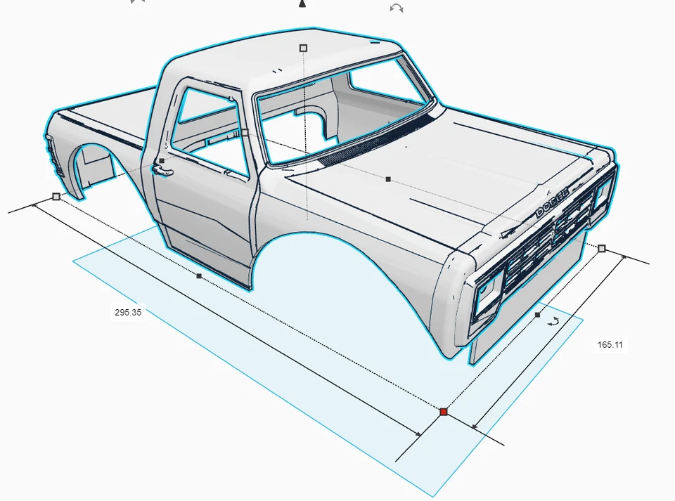 Carrocería de camión RC personalizada 1/16 kit hágalo usted mismo, sin agujeros de poste, listo para mod - impreso en 3D con PLA Foto 4 de 4