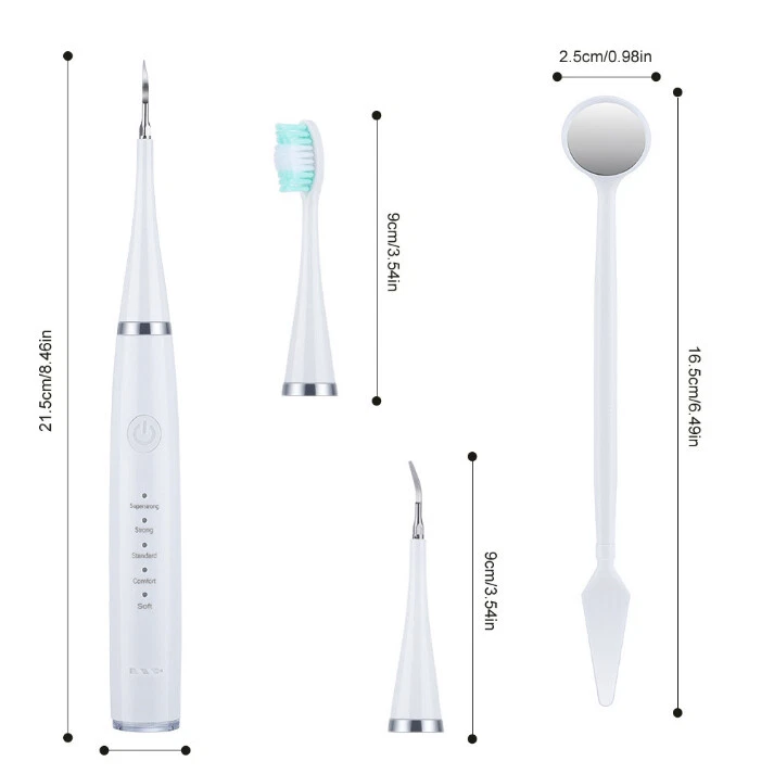 Limpiador dental eléctrico ultrasónico escalador dental removedor de cálculo de sarro dd Foto 3 de 4