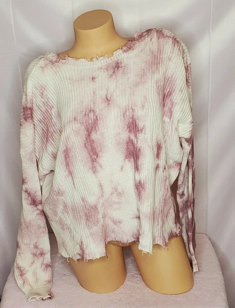 Fate Tie Dye Distressed Sweater Small NWT | eBay