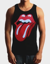 ROLLING STONES CLASSIC TONGUE PUNK ROCK Band Tank Top (Various Colors)