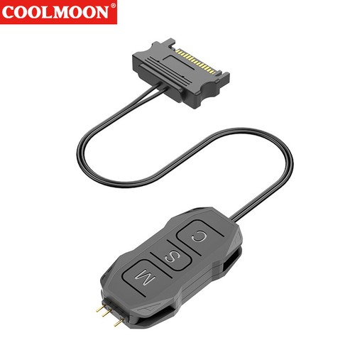 Pilot RGB 5V 3 Pin 3Pin do SATA LED kolorowy inteligentny kontroler wentylatora - Zdjęcie 11 z 24