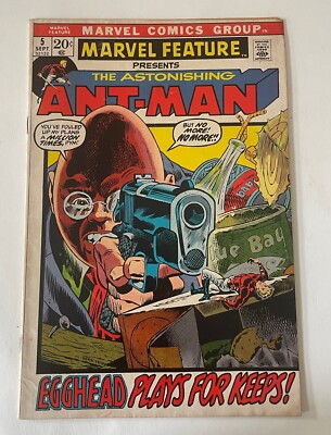 Marvel Feature #5 Astonishing Ant Man 1971 Hank Pym Cover Art Herb Trimpe MCU