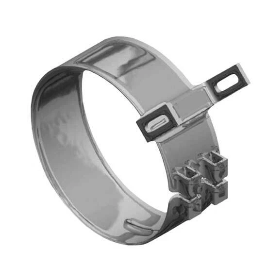 Lincoln Chrome 50-04073 7 Inch Plated SS l Wide Exhaust Clamp For  