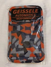 GEISSELE CREDENTIAL BADGE ID LANYARD HOLDER Orange Black Grey Camo Shot Show NEW