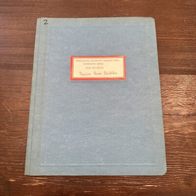 International Electronic Elin Precision Power Oscillator GK1-106-41 Instruction