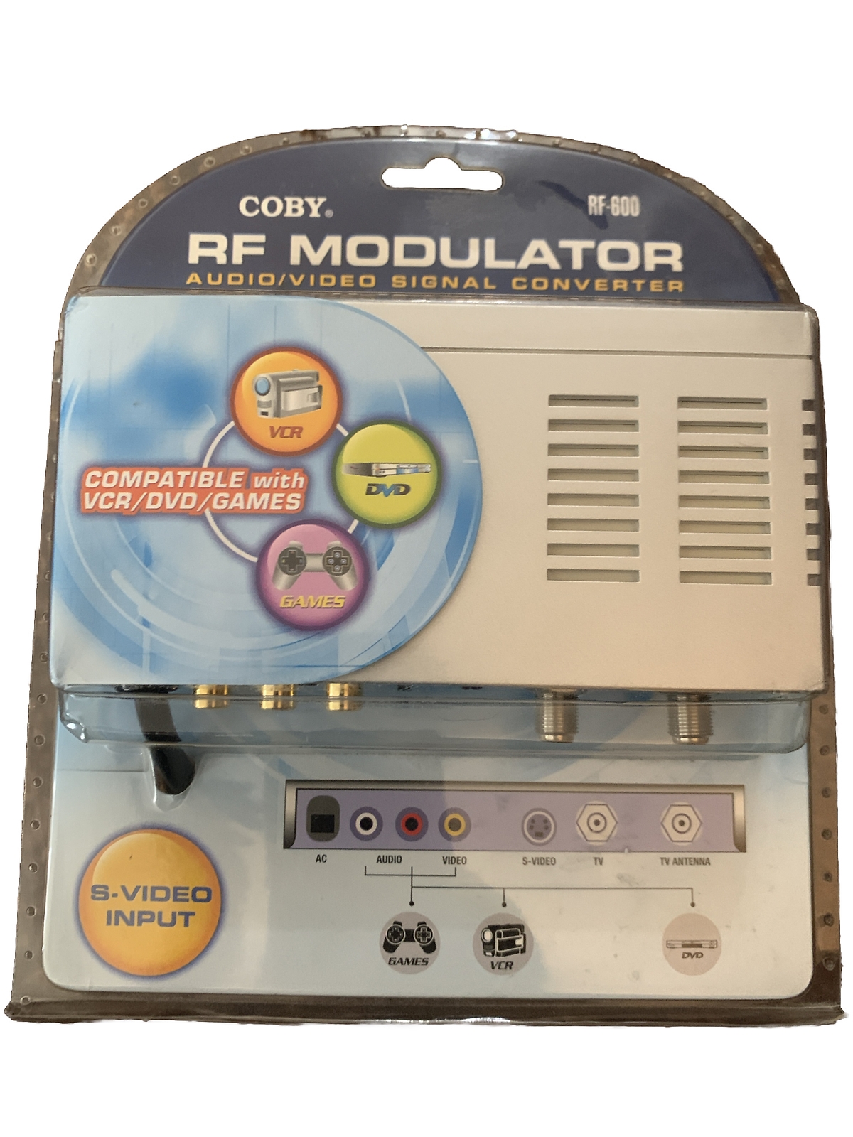 COBY RF MODULATOR AUDIO/VIDEO SIGNAL CONVERTER RF600 NEW eBay