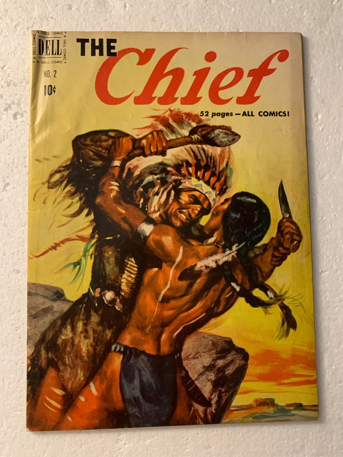 THE CHIEF #2 F DELL COMICS GOLDEN AGE NATIVE AMERICAN 1951