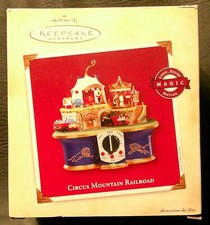 Hallmark Keepsake Circus Mountain Railroad Ornament - Tested and Works