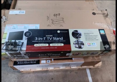 Whalen Xavier 3-in-1 Television Stand, Black | eBay