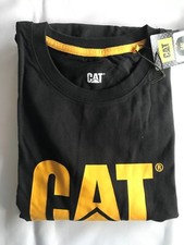 Caterpillar CAT Men  s Short Sleeve Logo Tee T Shirt Cotton Black L XL 2XL NWT 