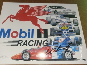 Al Unser Jr signed INDIANAPOLIS 500 PHOTO Card. 6x8 size