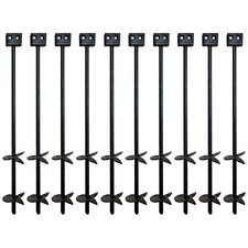 Anclaje de barrena de tierra de doble disco de 3/4" x 30" para casas móviles (paquete de 10)