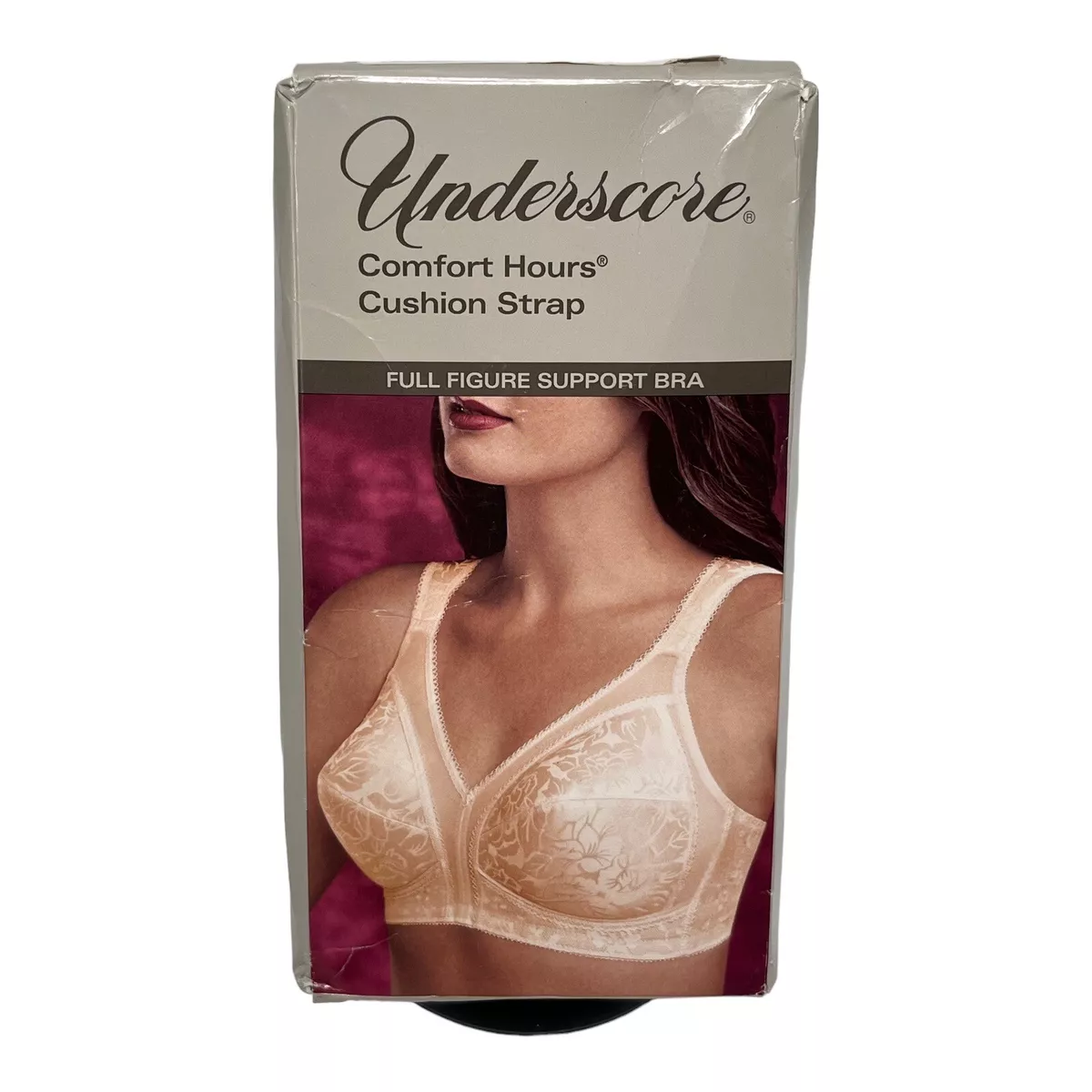 UNDERSCORE ALMOND COMFORT BRA SIZE 40D CUSHION STRAP WIREFREE