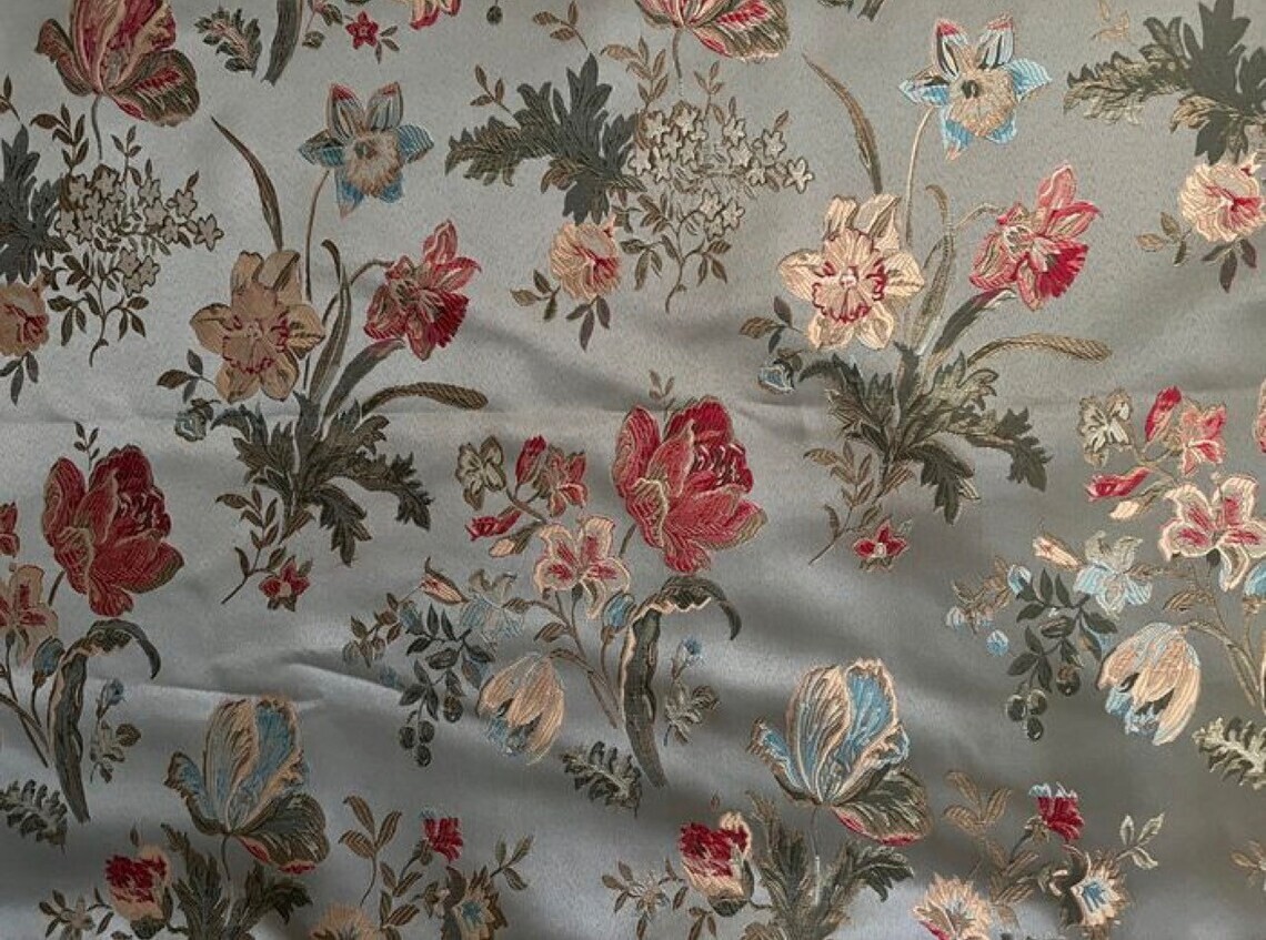 Damascus fabric STYLE San Leucio Printed Fabric, Italian Fabric 50x280cm