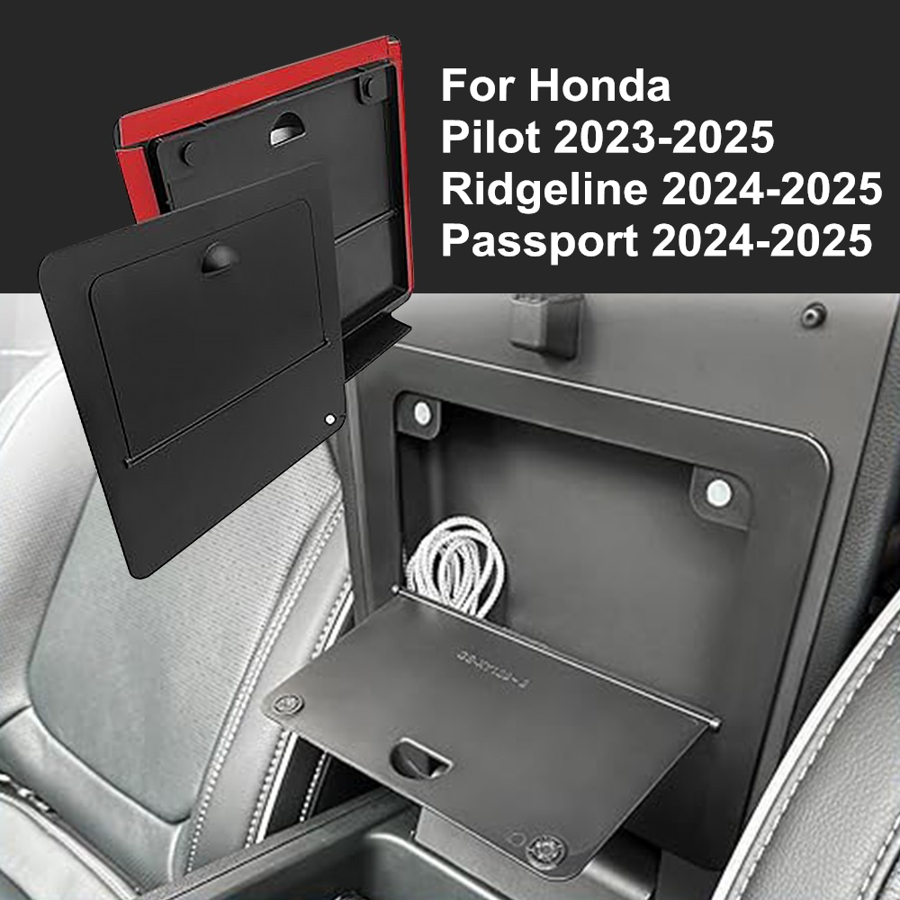 Black For 2023-2025 Honda Pilot Center Console Hidden Storage Box