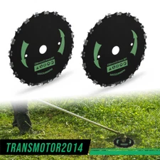 2pcs 9" Chainsaw Brush Blade 14 Tooth Cutter Trimmer Head Weed Mower Saw Blade