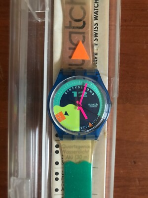 Swatch Watch Nosewheelie GN 115 Swiss Design Gent 1991 from private  collection | eBay