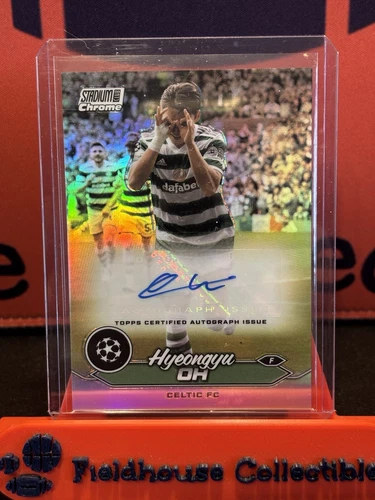 2023-24 Topps Stadium Club Chrome Hyeongyu Oh Refractor Autograph Auto