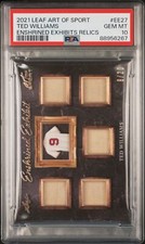 2021 LEAF ART OF SPORT ENSHRINED EXHIBITS RELICS #EE27 TED WILLIAMS 8/20 PSA 10