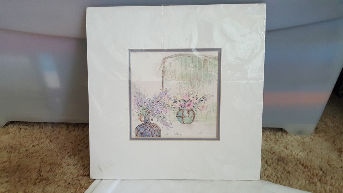 Clara Hung Mei Yee 水彩画 陶芸 640/2000 Vintage Watercolour International Japanese Artist Clara Hung Mei
