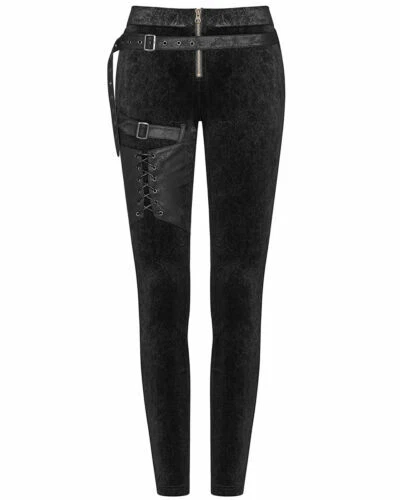 Black Floral Jeans for Women