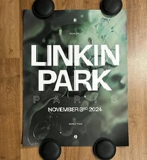 Linkin Park official World Tour 2024 Paris Limited Edition #/1400 Poster Print
