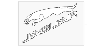 Jaguar F-pace Tailgate Lift Gate Badge T4A15451 OEM for sale 
