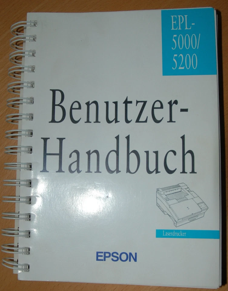 Benutzerhandbuch/Gebrauchsanleitung "EPSON EPL-5000/5200"  Laserdrucker.