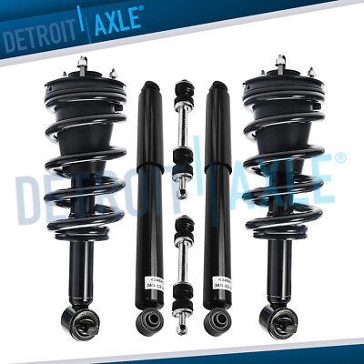 4WD Front Struts + Rear Shock + Sway Bars for Chevy GMC Silverado Sierra 1500