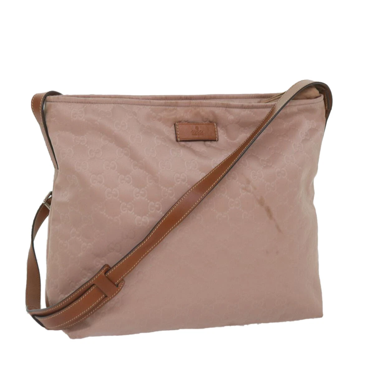 Sac à bandoulière synthétique Gucci Gg nylon rose authentique
