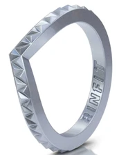 Stackable Couture Silicone Wedding Ring | Soft&Durable Band for Women by Rinfit