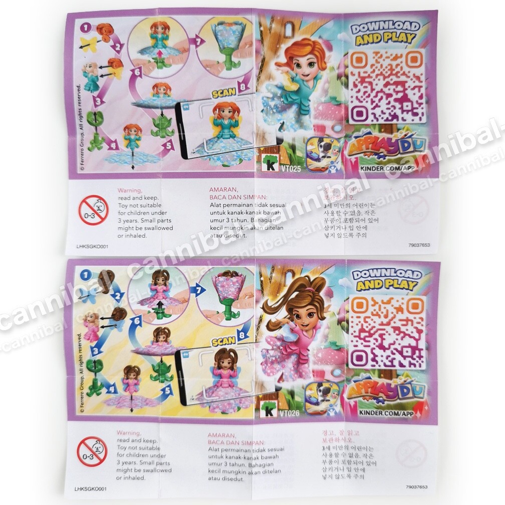 KINDER Joy - Surprise Eggs Toy - VT025, VT026 - HK set of 2