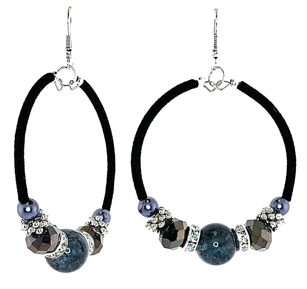 Pendientes de Moda de rodio Lucite