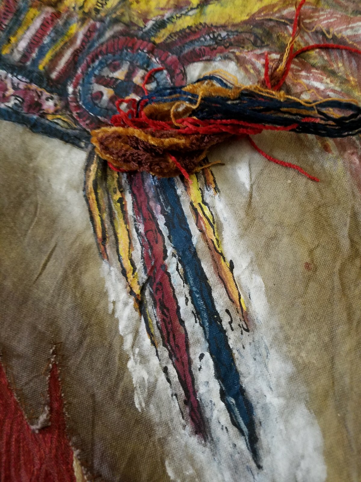 Custom Pullover Hooded Jacket Unknown Artist Pain… - image 8