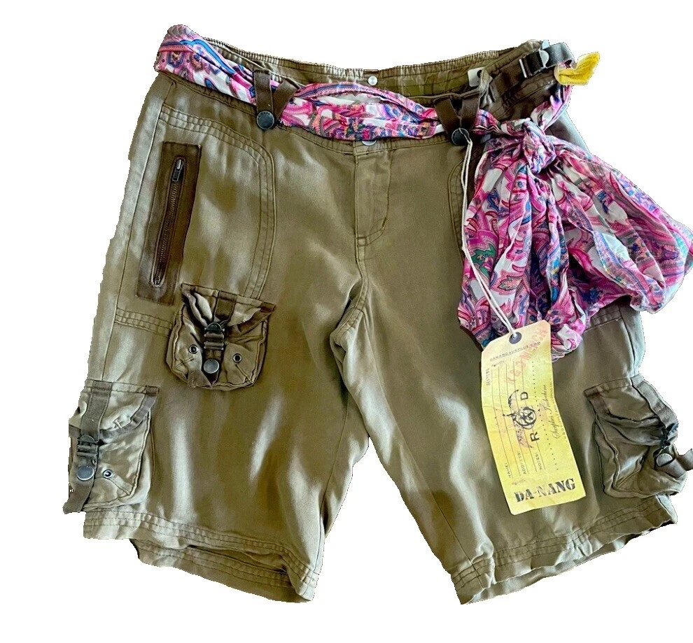 Pantalones Cortos Cargo Da-Nang Marrón para Mujeres