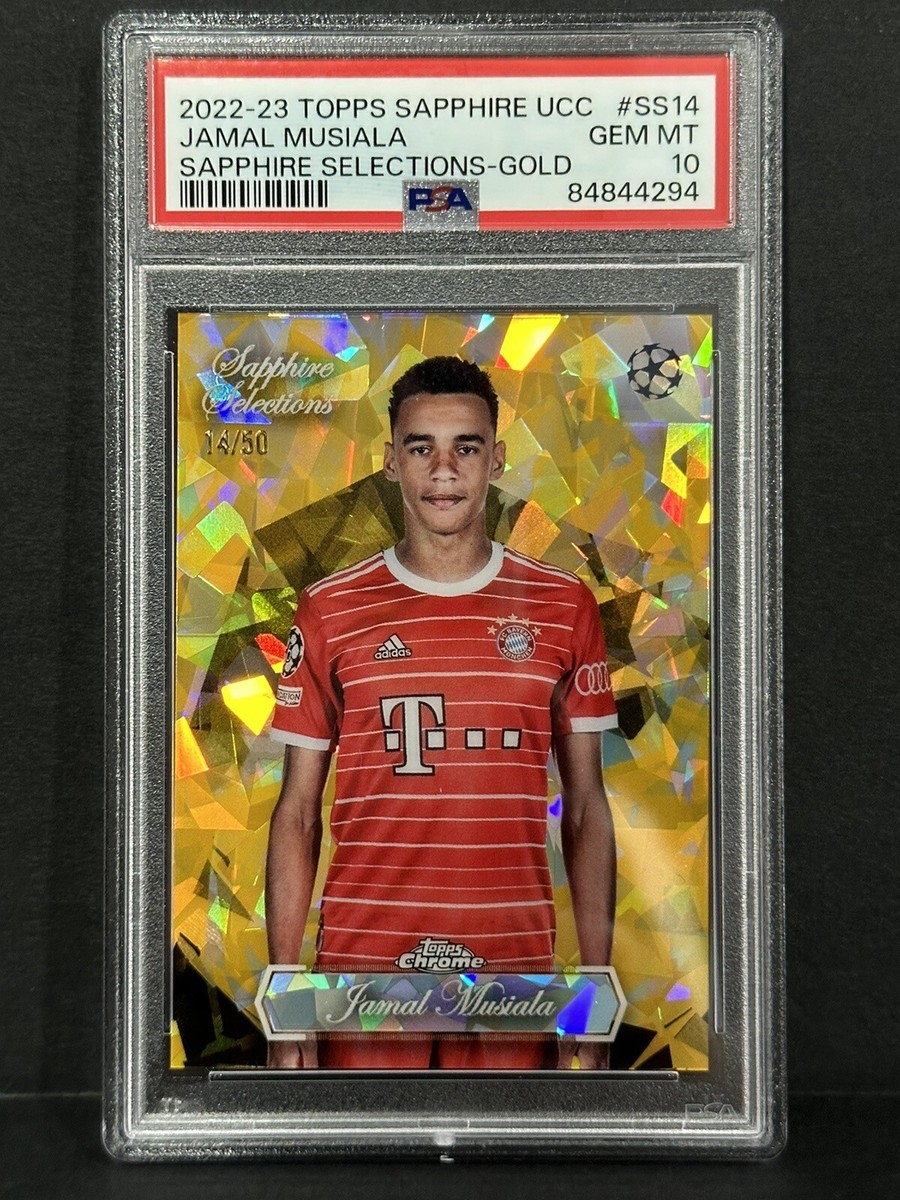 2022-23 Topps Sapphire UCL Sapphire Selections Jamal Musiala Gold