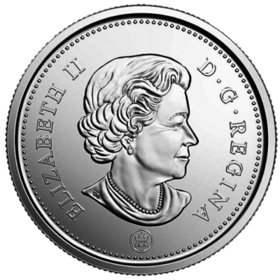 🇨🇦 Canada Special 10 cents Bluenose Schooner coin dime, Colored