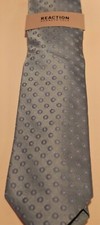  55 REACTION KENNETH COLE MENS BLUE DOT 46 SILK NECK TIE NEW