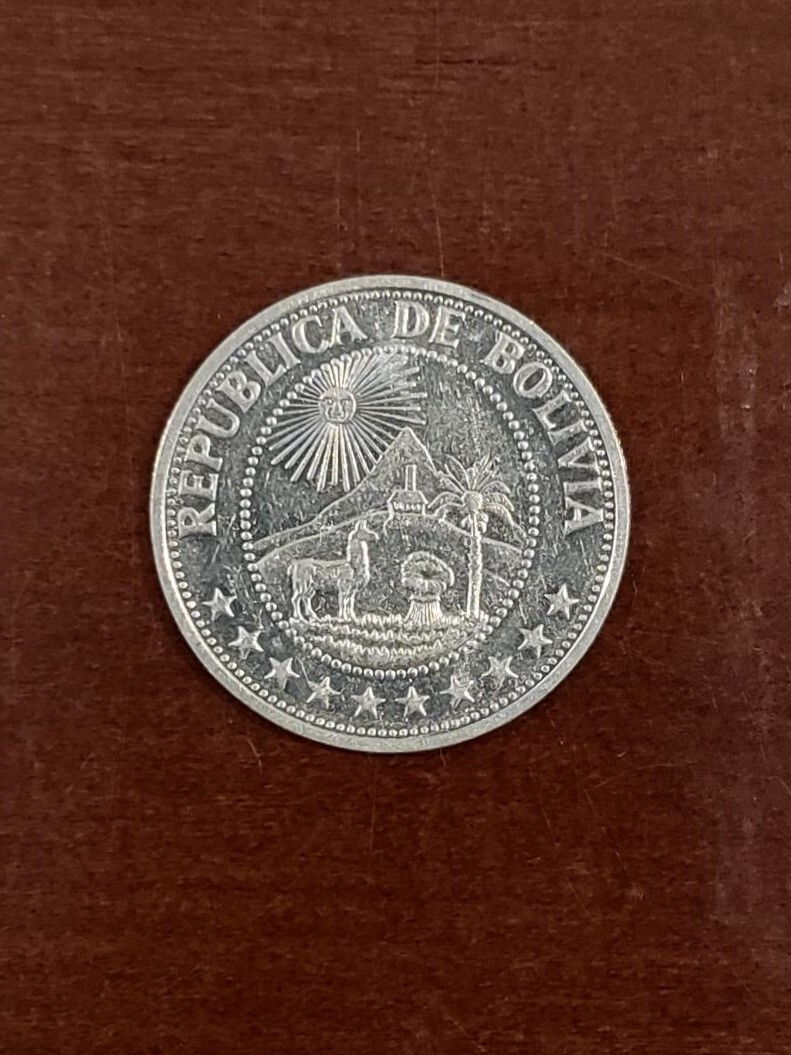 1968 BOLIVIA 1 PESO BOLIVIANO | eBay