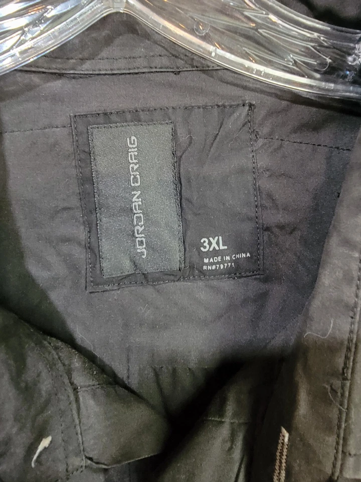 Jordan Craig XXXL Men's Shirt "Reggie's Chop Shop" distressed badges Embroidery - Изображение 4 из 4