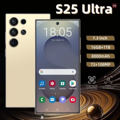 New S25 Ultra 5G Smartphone 6.9'' Factory Unlocked Android 15 16GB+1TB Dual SIM