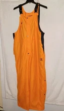 Slumberjack Men's XL Insulated Waterproof Muzzle Bibs Quiet Touch Orange (49A)