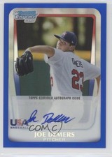 2011 Bowman Draft Blue Refractor 54/99 Joe DeMers #AA-JD Auto 0ks